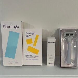 FLAMINGO Body Wax Kit, Pubic Hair Wax Kit, Mons Mist & Razor